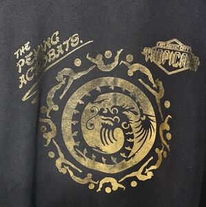 Vintage The Peking Acrobats Atlantic City Tropicana Black Sweater Size XL